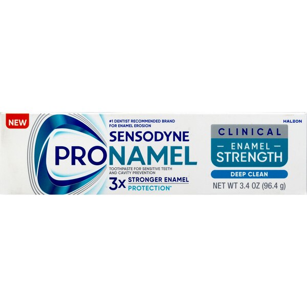 Sensodyne Pronamel Clinical Enamel Strength Toothpaste, Deep Clean, 3.4 OZ