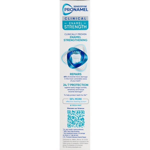 Sensodyne Pronamel Clinical Enamel Strength Toothpaste, Deep Clean, 3.4 OZ