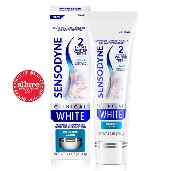 Sensodyne Clinical White Toothpaste, Intensive Clean, 3.4 OZ