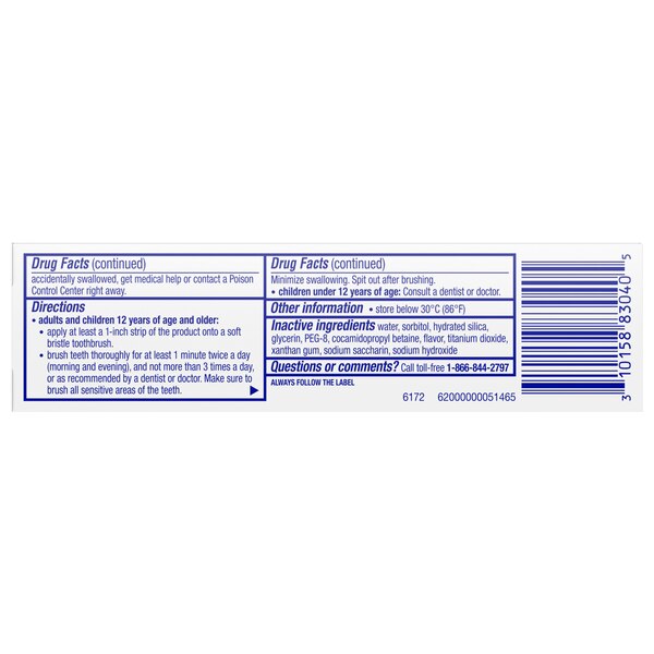Sensodyne Pronamel Gentle Whitening Fluoride Toothpaste, Alpine Breeze, 0.8 OZ