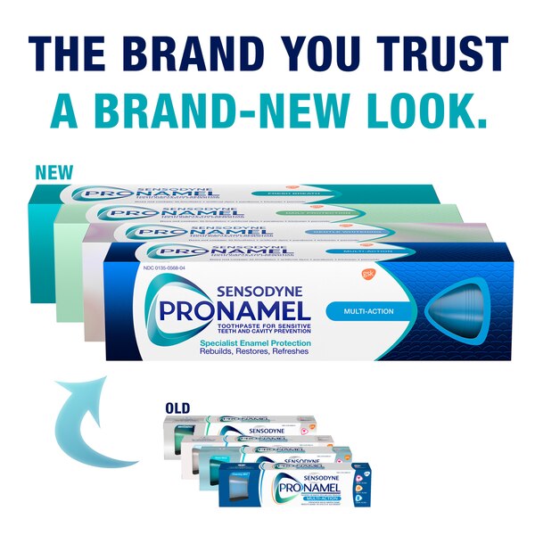 Sensodyne Pronamel Gentle Whitening Toothpaste for Sensitive Teeth and Cavity Protection, Alpine Breeze, 4 OZ, 2 Pack