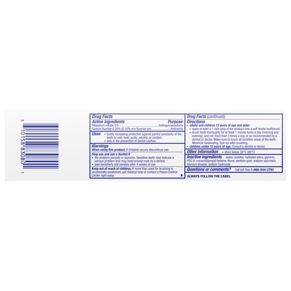 Sensodyne Pronamel Fresh Breath Toothpaste for Sensitive Teeth and Cavity Protection, Fresh Wave, 4 OZ