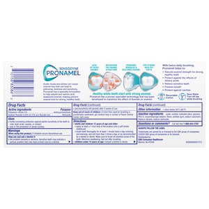 Sensodyne Pronamel Fresh Breath Enamel Protection Toothpaste for Sensitive Teeth and Cavity Prevention, Fresh Wave, 4 OZ, 2 Pack