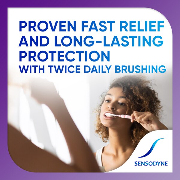 Sensodyne Rapid Relief Sensitive Toothpaste, Extra Fresh, 3.4 OZ
