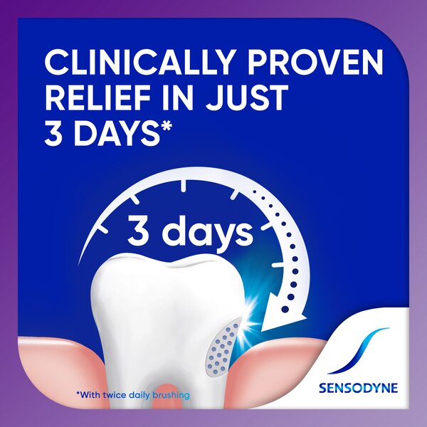 Sensodyne Rapid Relief Sensitive Toothpaste, Extra Fresh, 3.4 OZ