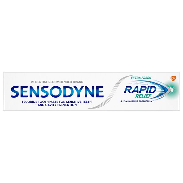 Sensodyne Complete Protection Fluoride Toothpaste for Sensitive Teeth, Antigingivitis, and Cavity Protection, Extra Fresh, 3.4 OZ, 2 Pack