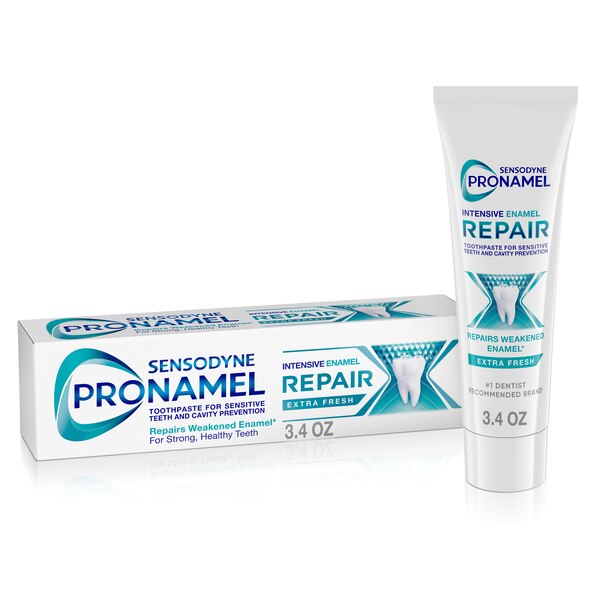 Sensodyne Pronamel Intensive Enamel Repair Extra Fresh Toothpaste for Enamel Strengthening, 3.4 OZ