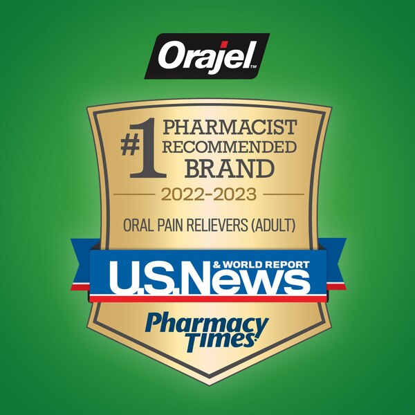 Orajel 2X Medicated Gum Pain Rinse Oral Pain Relief, Soothing Mint, 16 OZ