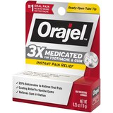 Orajel 3X Medicated For Toothache & Gum Gel, .25 OZ, thumbnail image
