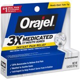 Orajel Medicated Instant Pain Relief Gel for All Mouth Sores with 20% Benzocaine, thumbnail image