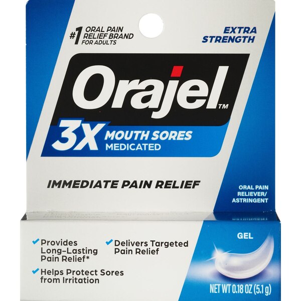 Orajel Mouth Sore Gel, 1.86 OZ