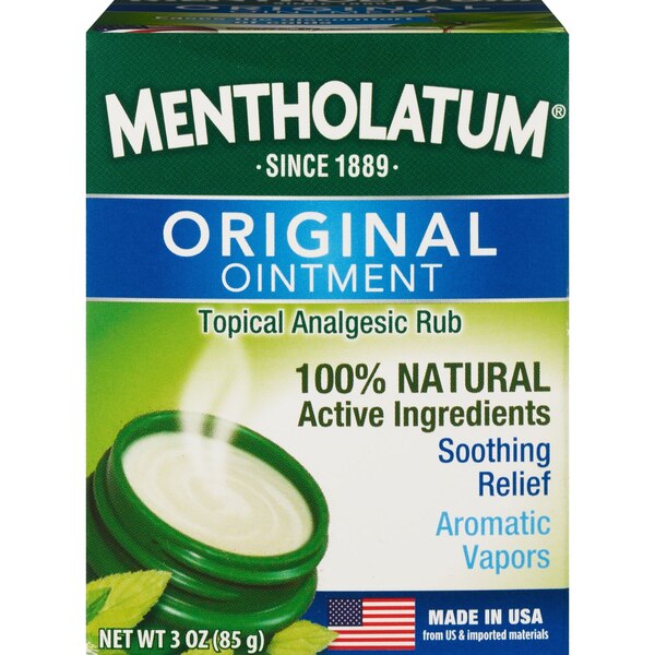Mentholatum Original Ointment Topical Analgesic Rub, 3 OZ