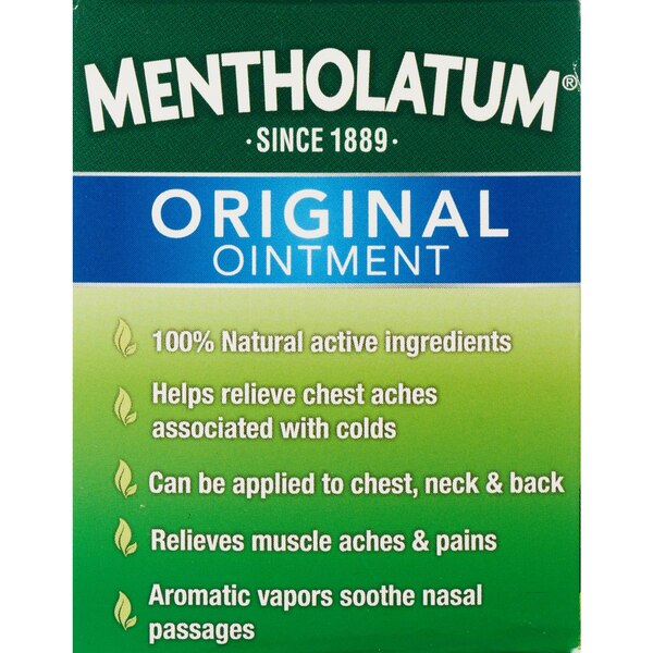 Mentholatum Original Ointment Topical Analgesic Rub, 3 OZ