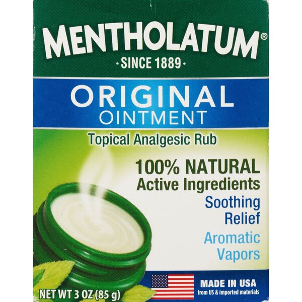 Mentholatum Original Ointment Topical Analgesic Rub, 3 OZ