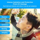 Rohto Dual Light Relief Lubricant Eye Drops, Multi-Symptom Relief, .6 fl oz, thumbnail image