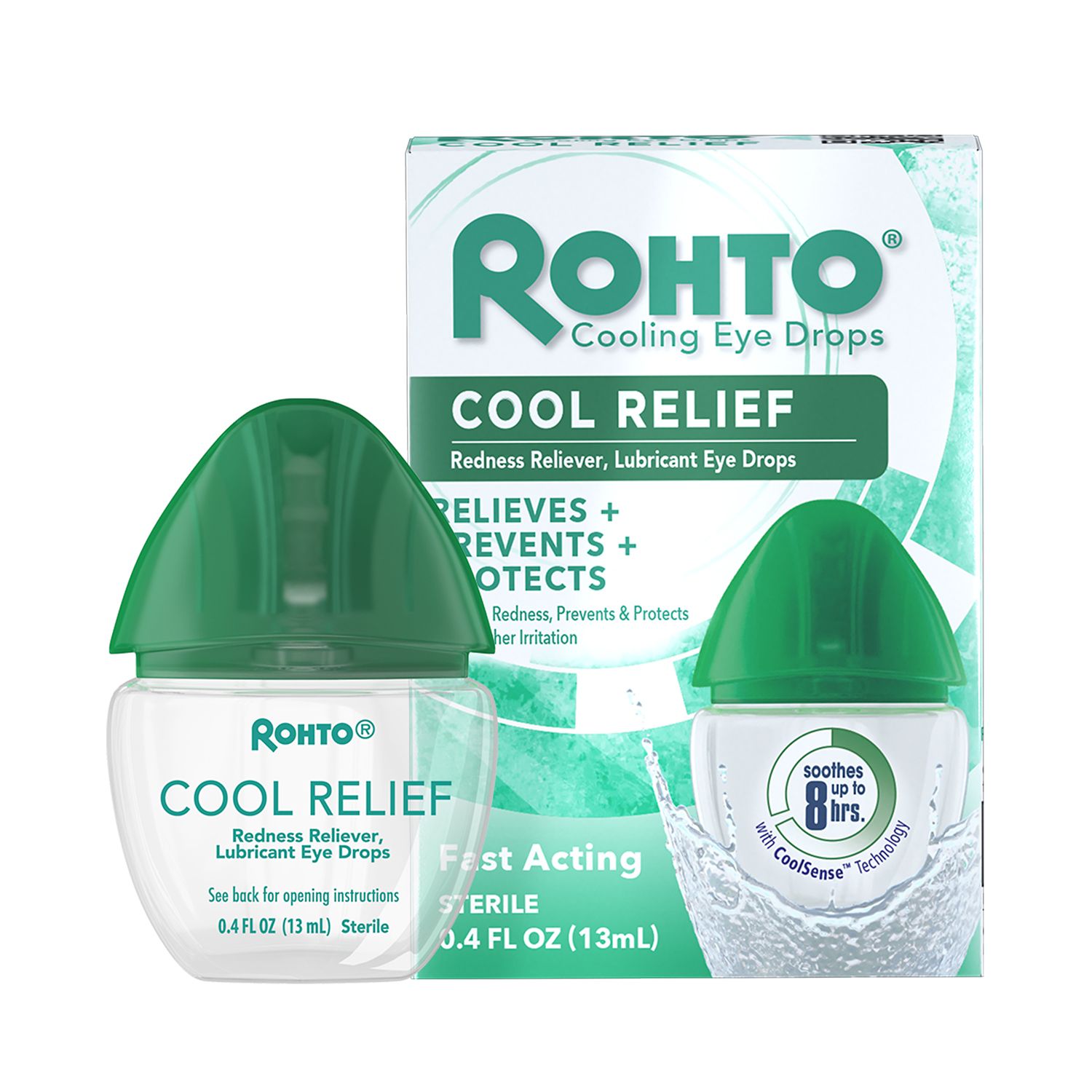 Rohto Cool Relief, Redness Reliever Lubricant Eye Drops, 0.4 fl oz
