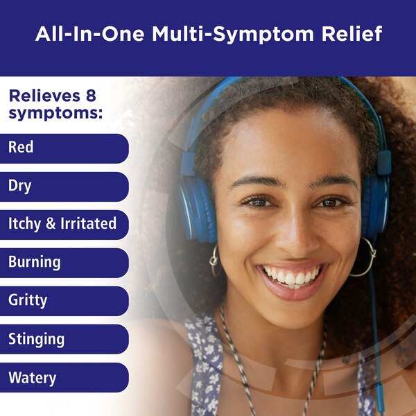 Rohto All-In-One, Redness Reliever, Cooling Eye Drops, Multi-Symptom Relief, 0.4 fl oz