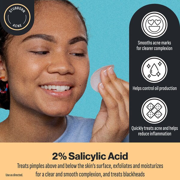 Oxy 3-In-1 Acne Facial Cleansing Pads, 90CT