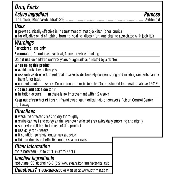 Lotrimin AF Jock Itch Powder Spray, 4.6 OZ