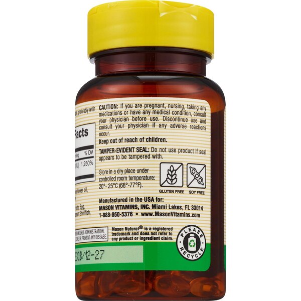 Mason Natural Vitamin D3 10000IU (250MCG), 30 CT