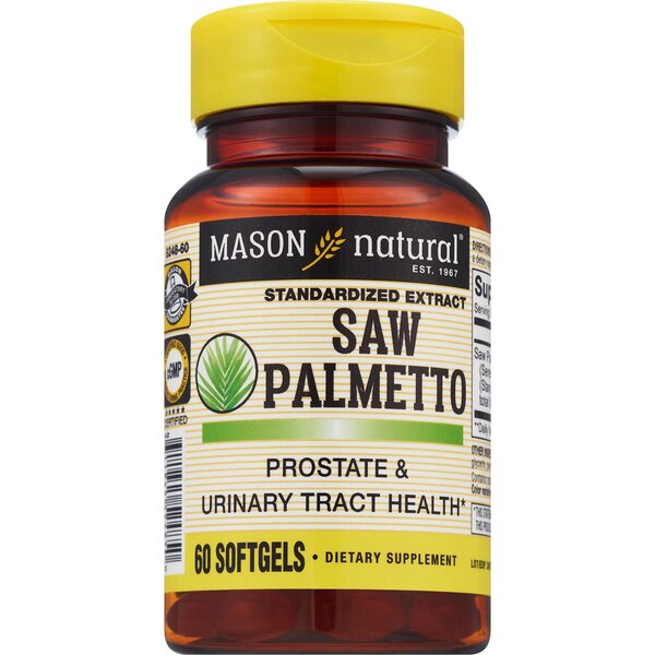 Mason Natural Saw Palmetto Softgels, 60 CT