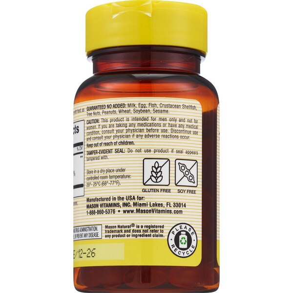 Mason Natural Saw Palmetto Softgels, 60 CT