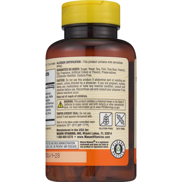 Mason Natural Colon Herbal Cleanser Capsules, 100 CT