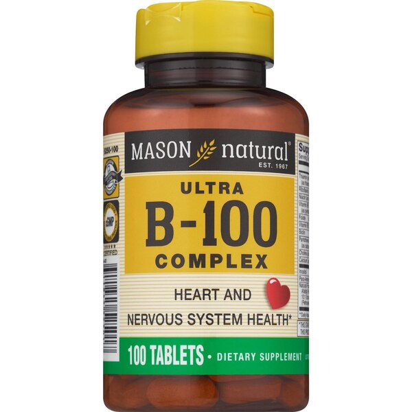 Mason Natural Ultra B-100 Complex, Tablets, 60 CT
