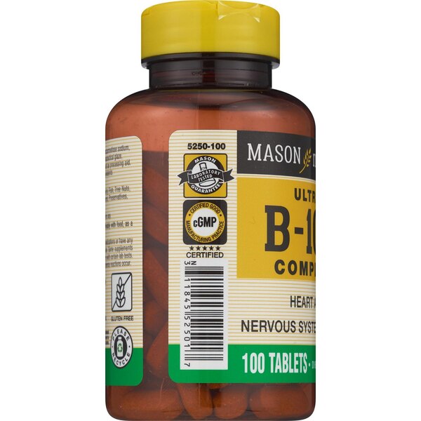 Mason Natural Ultra B-100 Complex, Tablets, 60 CT