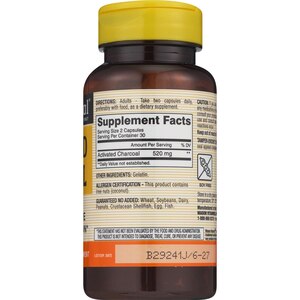Mason Natural Activated Charcoal, Capsules, 60 CT