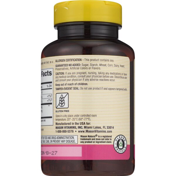 Mason Natural Lecithin 1,200 MG Softgels, 100 CT