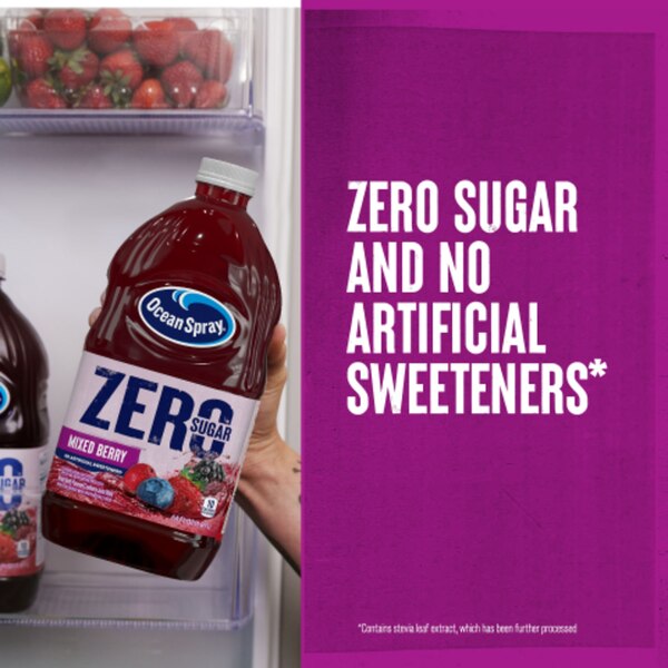 Ocean Spray Zero Sugar, Mixed Berry, 64 oz