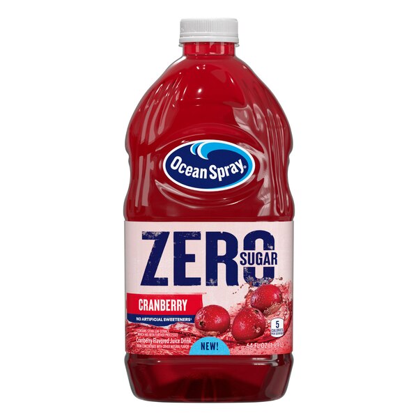 Ocean Spray Zero Sugar Cranberry, 64 oz