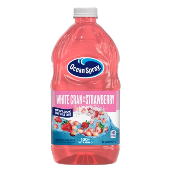 Ocean Spray White Cranberry Strawberry, 64 oz