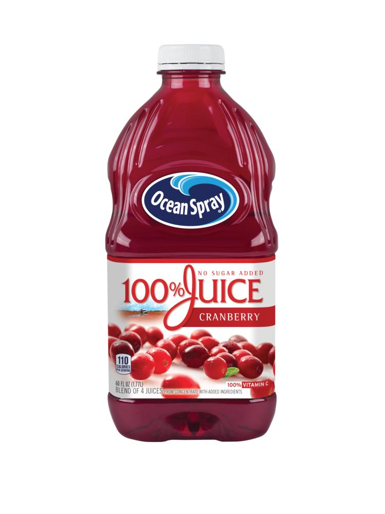 Ocean Spray 100% Juice, Cranberry, 60 OZ