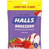 Halls Breezers Cough Drops, Creamy Strawberry, thumbnail image