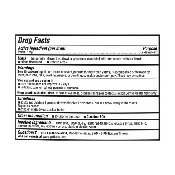 HALLS Throat Soothing (Previously HALLS Breezers) Cool Berry Throat Drops, Economy Pack, 70 Drops