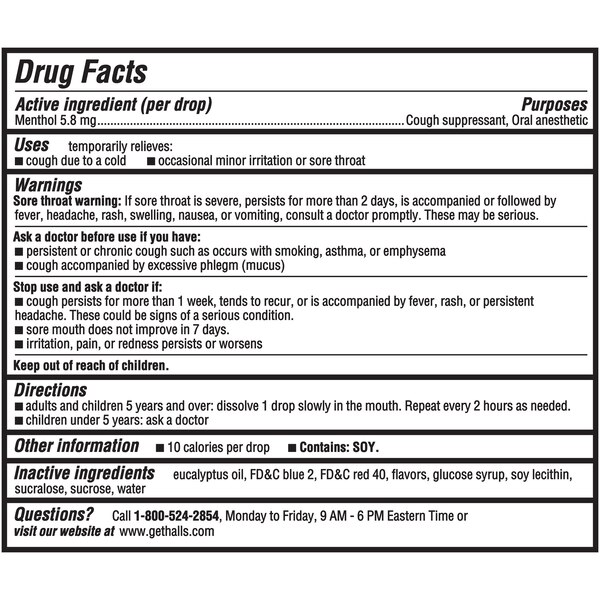 Halls Throat Lozenge