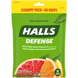 Halls Defense Throat Lozenge, Assorted Citrus, 80 CT, thumbnail image