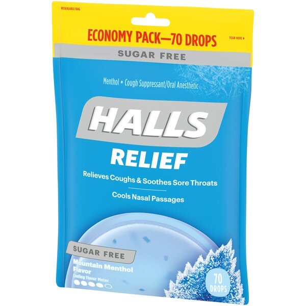 Halls Relief Sugar Free Cough Drops