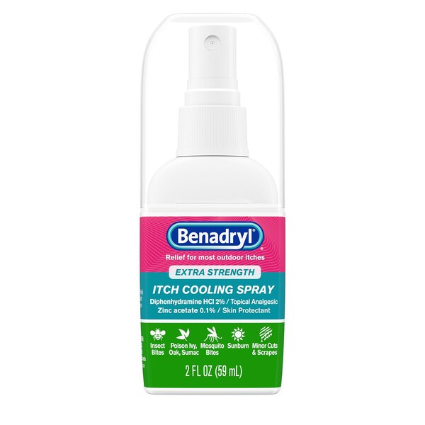 Benadryl Extra Strength Anti-Itch Cooling Spray, Travel Size