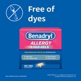 Benadryl Allergy Dye-Free Liqui-Gels, 24 CT, thumbnail image