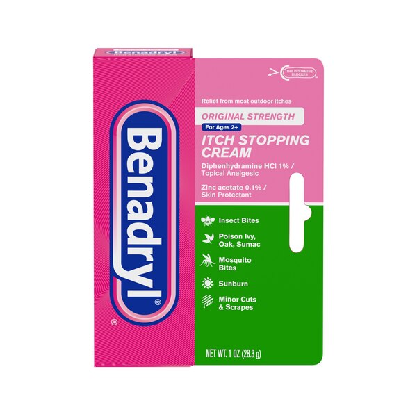 Benadryl Itch Relief Cream Topical Analgesic, 1 OZ