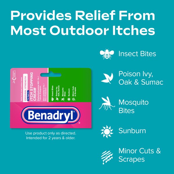 Benadryl Itch Relief Cream Topical Analgesic, 1 OZ