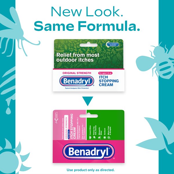 Benadryl Itch Relief Cream Topical Analgesic, 1 OZ