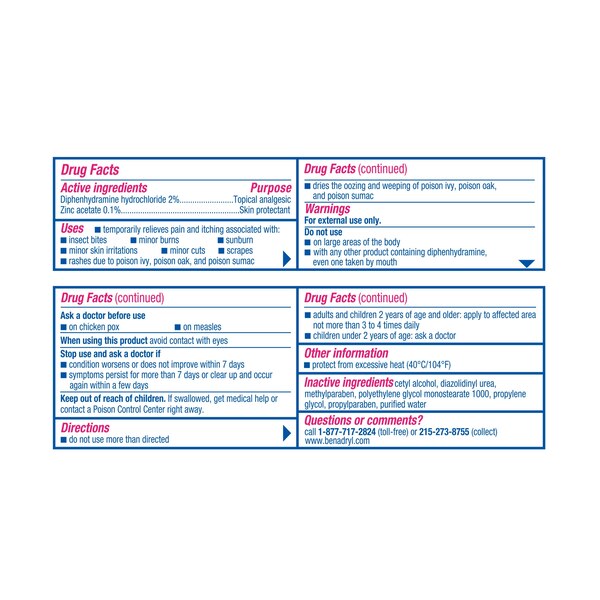 Benadryl Itch Relief Cream Topical Analgesic, 1 OZ