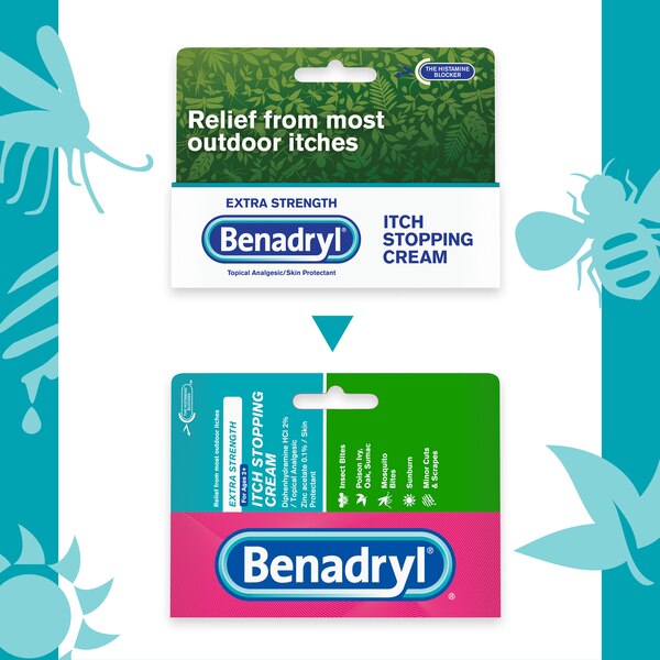 Benadryl Itch Relief Cream Topical Analgesic, 1 OZ