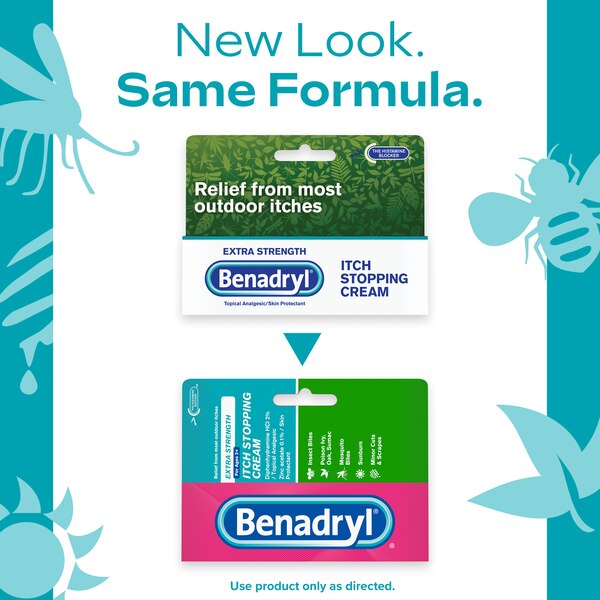 Benadryl Itch Relief Cream Topical Analgesic, 1 OZ