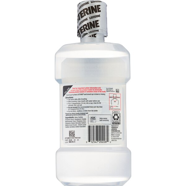 Listerine Clinical Solutions Sensitive Teeth Mouthwash, Fresh Mint, 16.9 OZ
