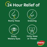 Zyrtec 24HR Allergy Relief Tablets, 10mg Cetirizine HCl, thumbnail image